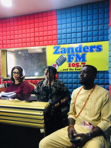 From Left to Right; Ezi Nwanyi, Lolo Becky & Eze Mbano during a segment of Igbo Amaka 