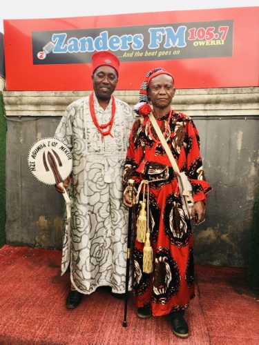 Nekede Ancient Kingdom Chieftains @ Zanders FM after a program