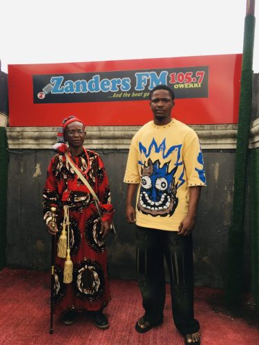 Nekede Ancient Kingdom Chieftain @ Zanders FM after a program
